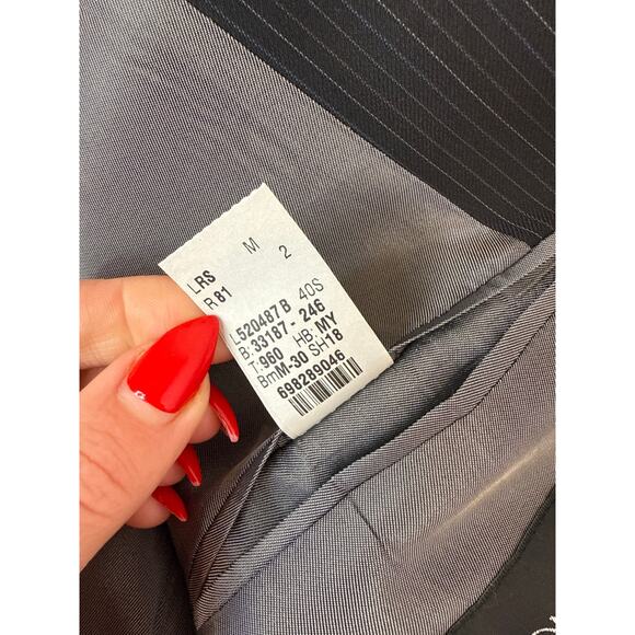 Calvin Klein Men’s Black Suit Single Breasted Holiday Career Workwear Size 40S - Picture 4 of 7